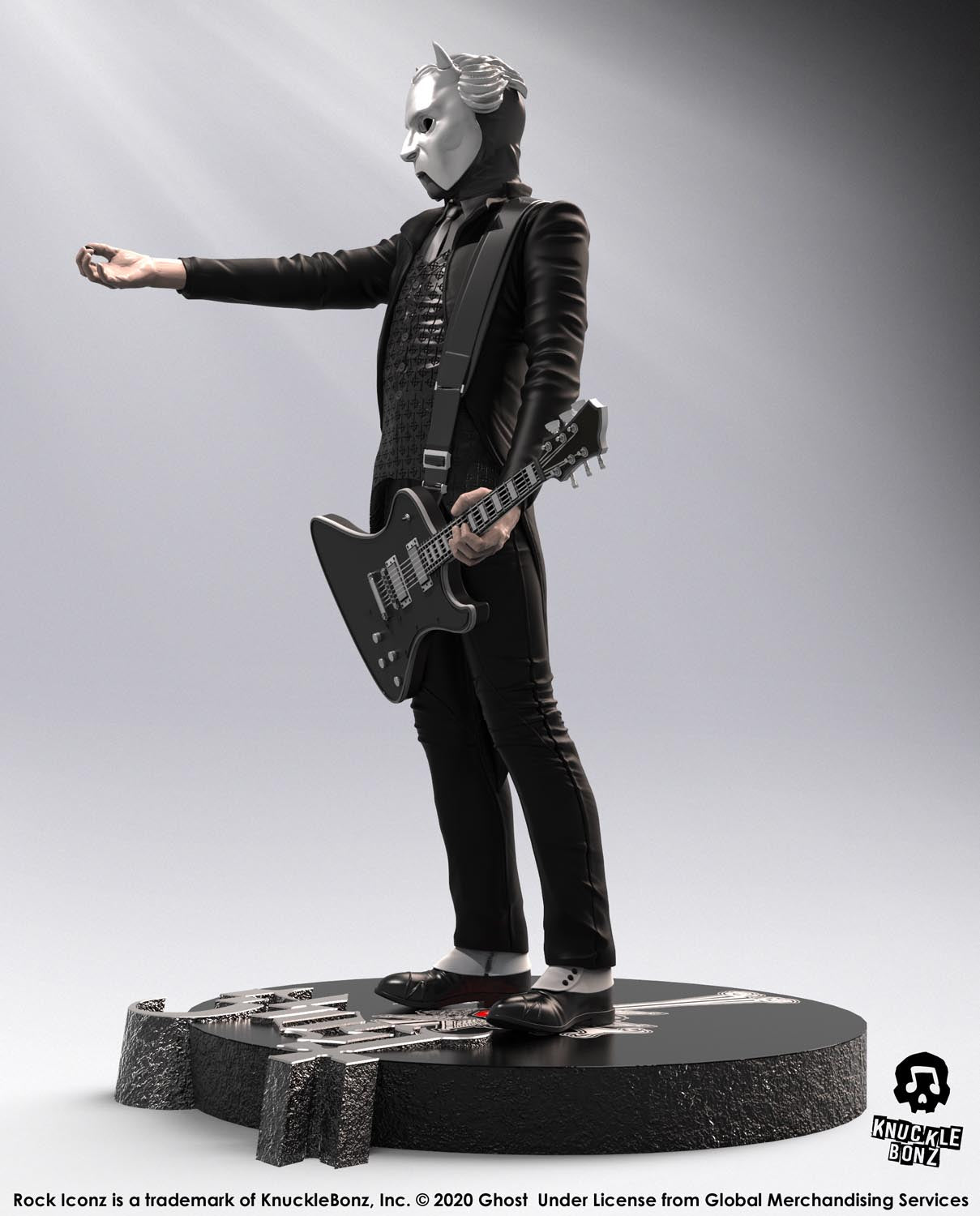 Ghost Nameless Ghoul (Black Guitar) KnuckleBonz Statue